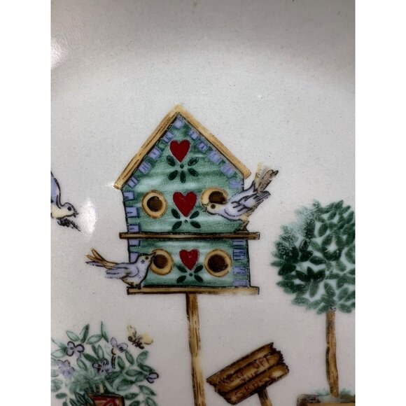 Thomson Birdhouse pottery Dinner Plate Round - Picture 3 of 8